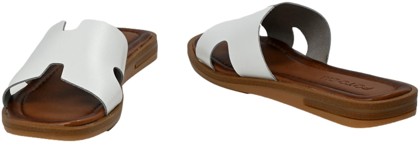 Klapki Stylowe Potocki 24-64013 WH Białe