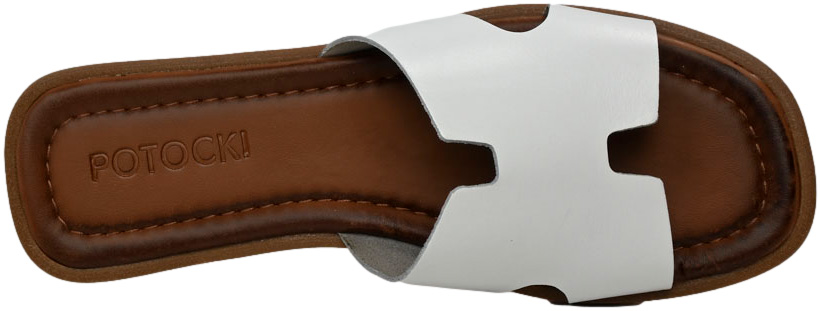 Klapki Stylowe Potocki 24-64013 WH Białe