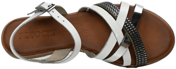 Sandały Modne Potocki 24-64008 WH Białe 