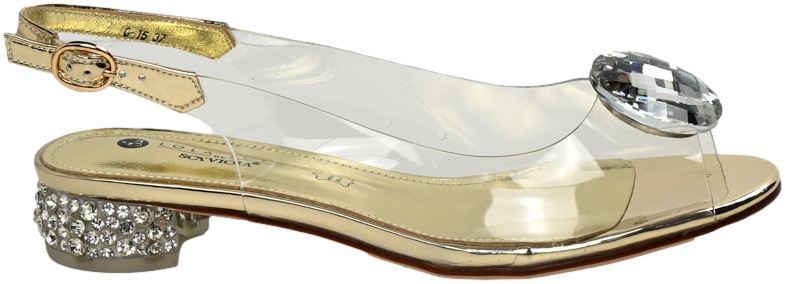 Sandały Modne Scaviola G-15 Gold Złote 