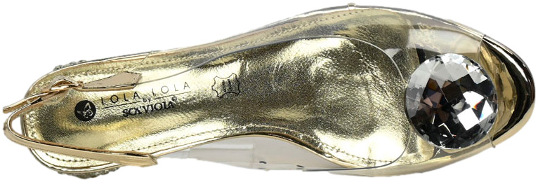 Sandały Modne Scaviola G-15 Gold Złote 