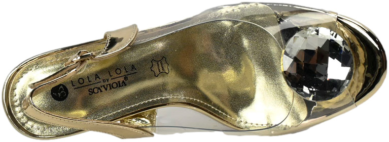 Sandały Stylowe Scaviola G-17 Gold Złote 