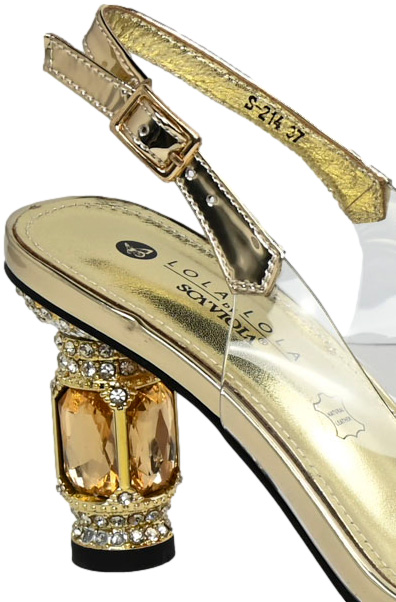 Sandały Stylowe Scaviola S-214 Gold M Złote