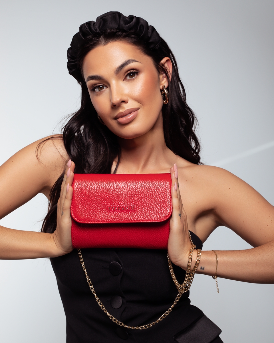 Torebka Toscanio F83 Krem D37 Skóra Naturalna