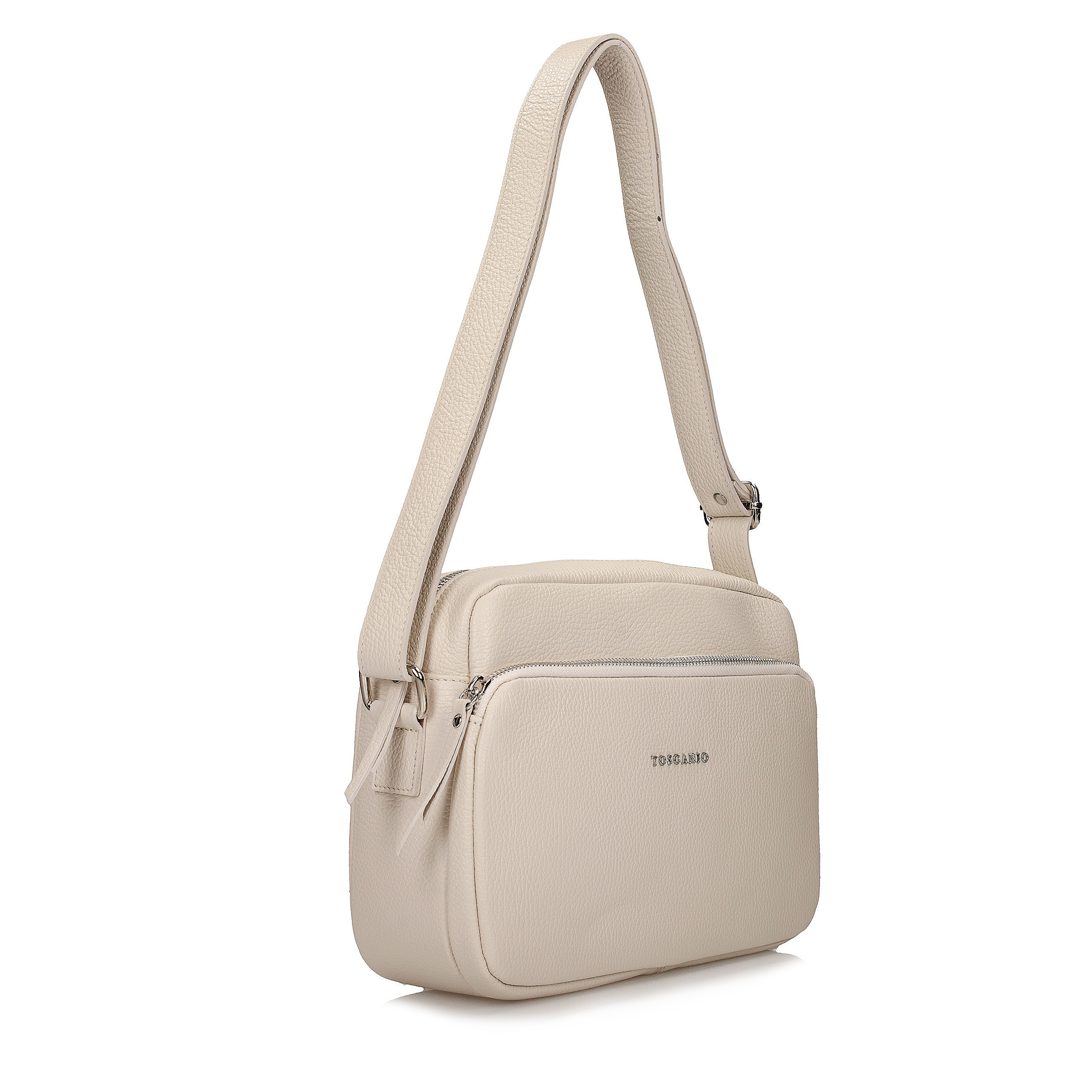 Torebka Toscanio F188 Krem D37 Skóra Naturalna