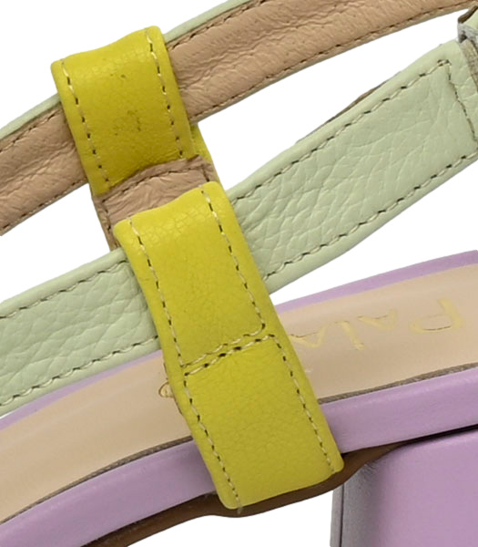 Sandały Polske Palazzo 7063 PE3+PE32+PE38 Skóra Naturalna TN