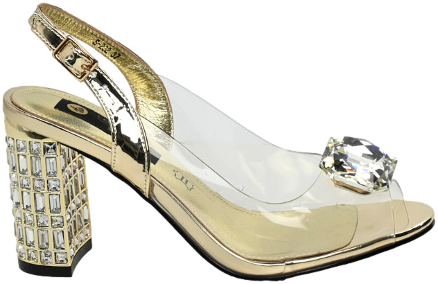 Sandały Stylowe Scaviola S-232 Gold-M Złoty