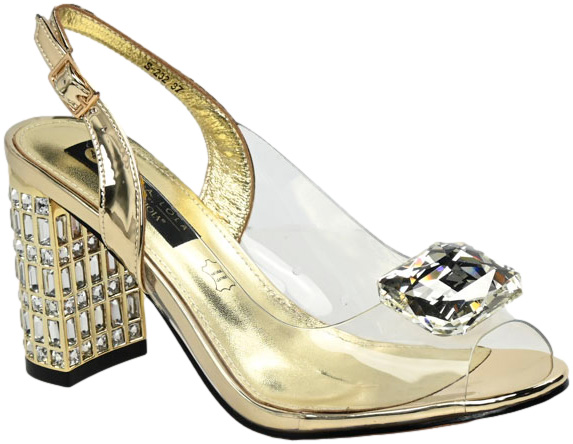 Sandały Stylowe Scaviola S-232 Gold-M Złoty