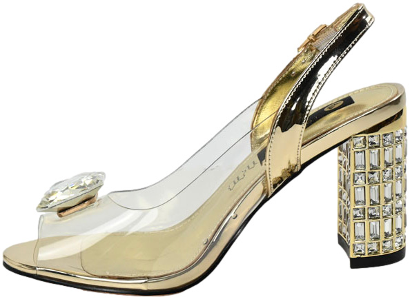 Sandały Stylowe Scaviola S-232 Gold-M Złoty