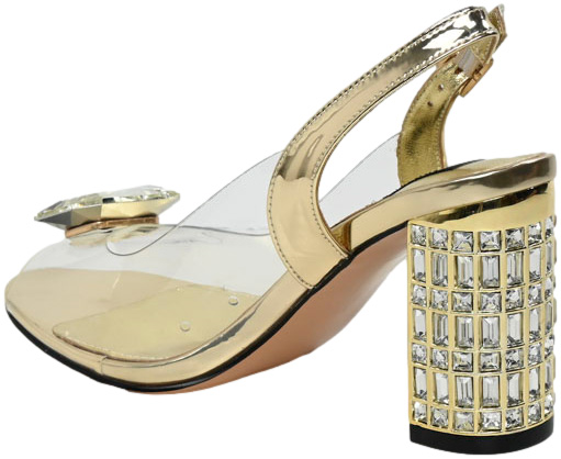 Sandały Stylowe Scaviola S-232 Gold-M Złoty