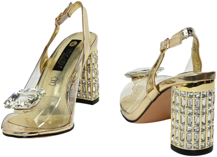 Sandały Stylowe Scaviola S-232 Gold-M Złoty