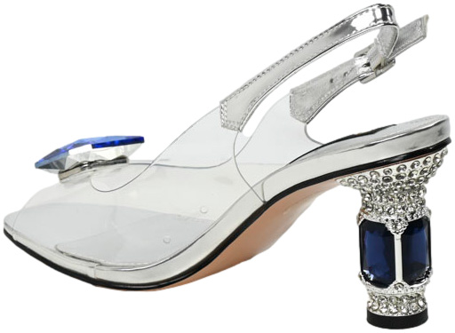 Sandały Eleganckie Scaviola S-217 Silver-M Srebrne