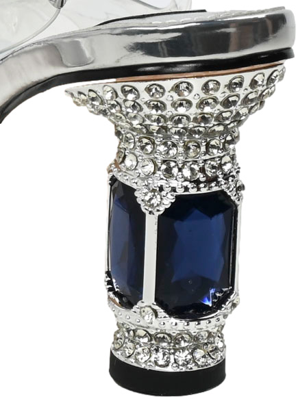Sandały Eleganckie Scaviola S-217 Silver-M Srebrne