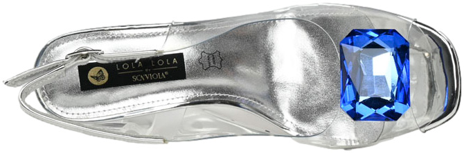 Sandały Eleganckie Scaviola S-217 Silver-M Srebrne