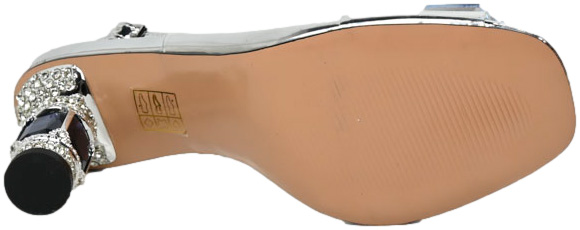 Sandały Eleganckie Scaviola S-217 Silver-M Srebrne