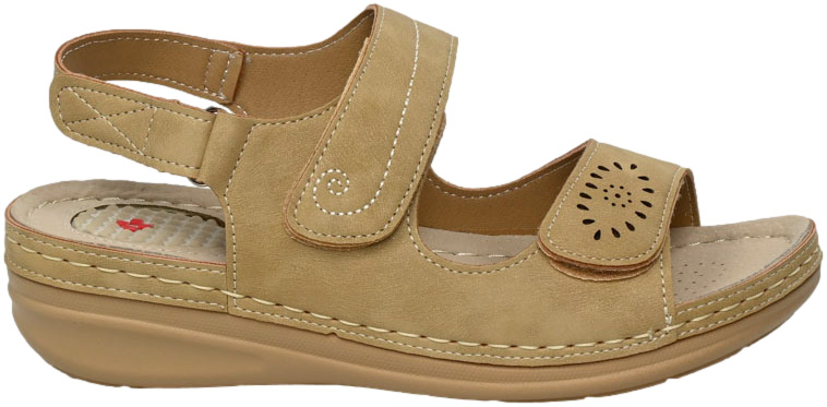 Sandały Komfortowe Skotnicki S-3-3015 Camel