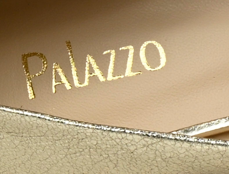 Szpilki Stylowe Palazzo 4020 7730 Złoty Skóra_TN
