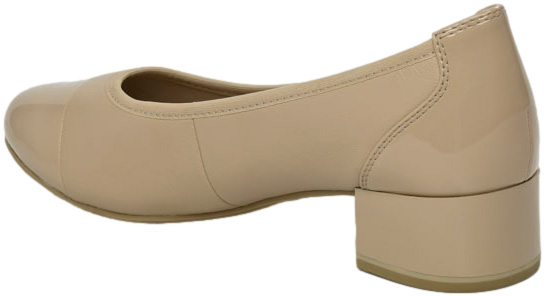 Czółenka Modne Caprice 9-22500-42 Beige Nappa Skóra Naturalna