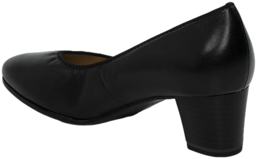 Czółenka Wygodne Caprice 9-22301-43 Black Nappa Skóra Naturalna