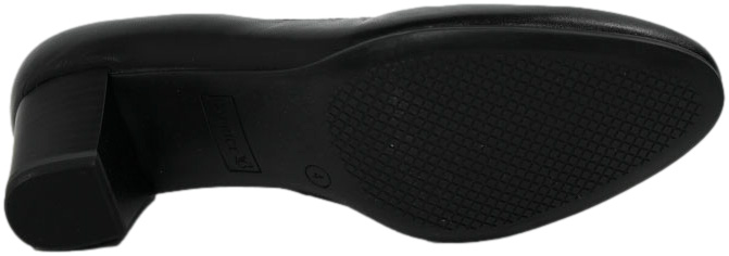 Czółenka Wygodne Caprice 9-22301-43 Black Nappa Skóra Naturalna