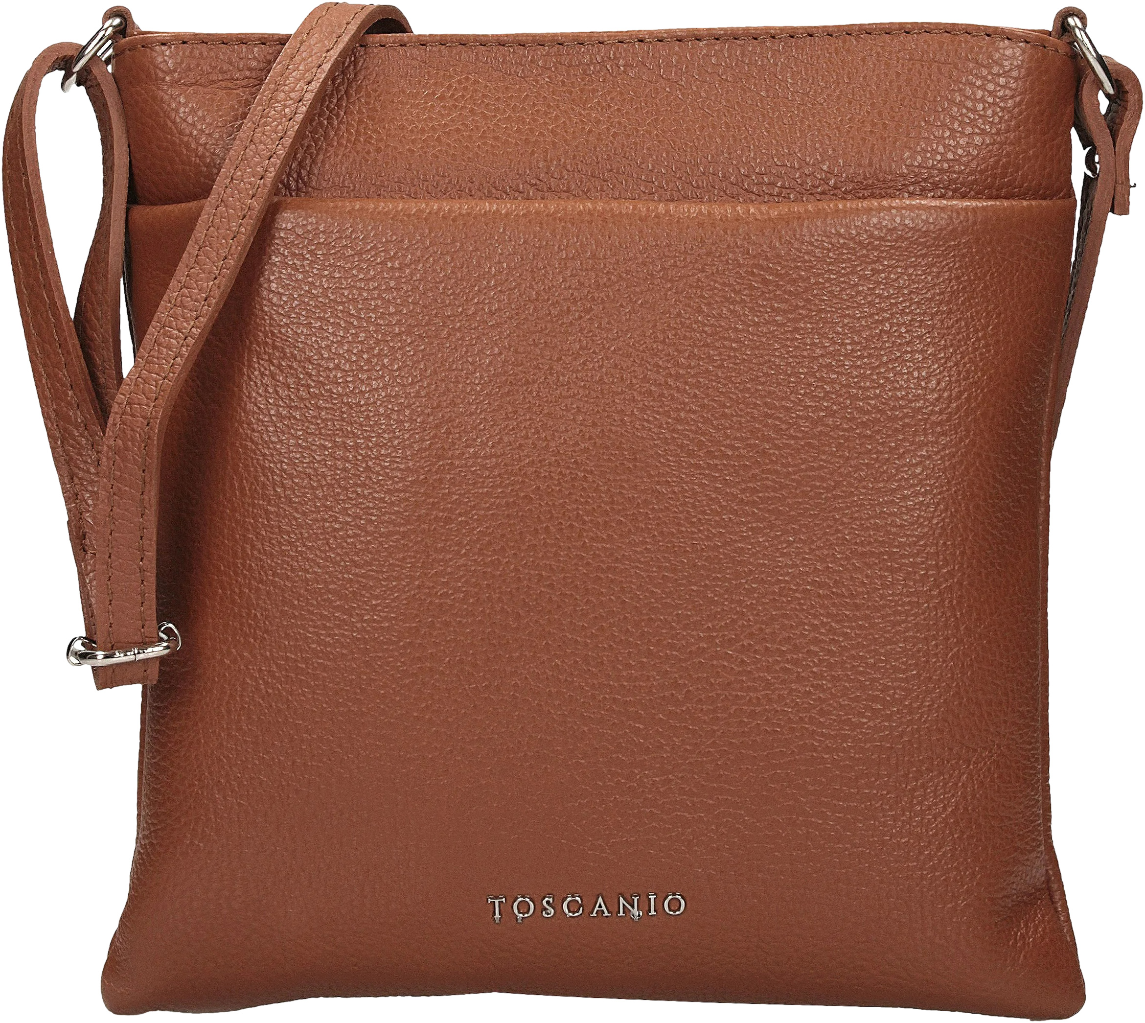 Torebka Toscanio F189 Rudy D17 Skóra Naturalna