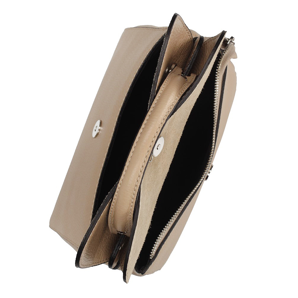 Torebka Toscanio E77 Beż D05 Skóra Naturalna