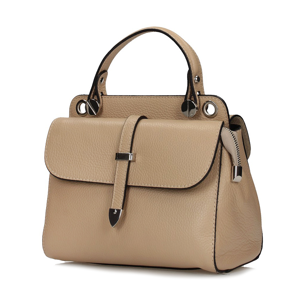 Torebka Toscanio E77 Beż D05 Skóra Naturalna