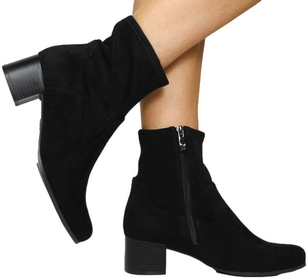 Botki Modne Caprice 9-25316-41 044 Black Streetch Black
