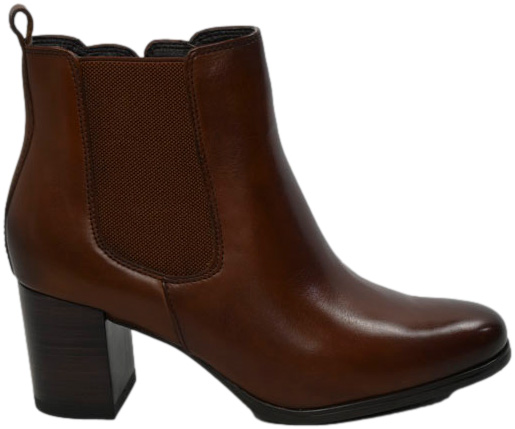 Botki Stylowe Tamaris 1-25377-41 Muscat Brąz Skóra Naturalna