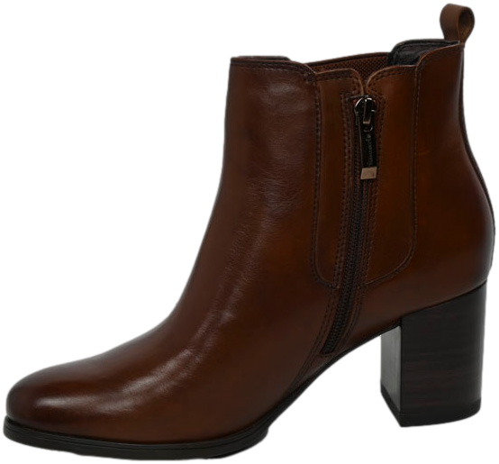 Botki Stylowe Tamaris 1-25377-41 Muscat Brąz Skóra Naturalna