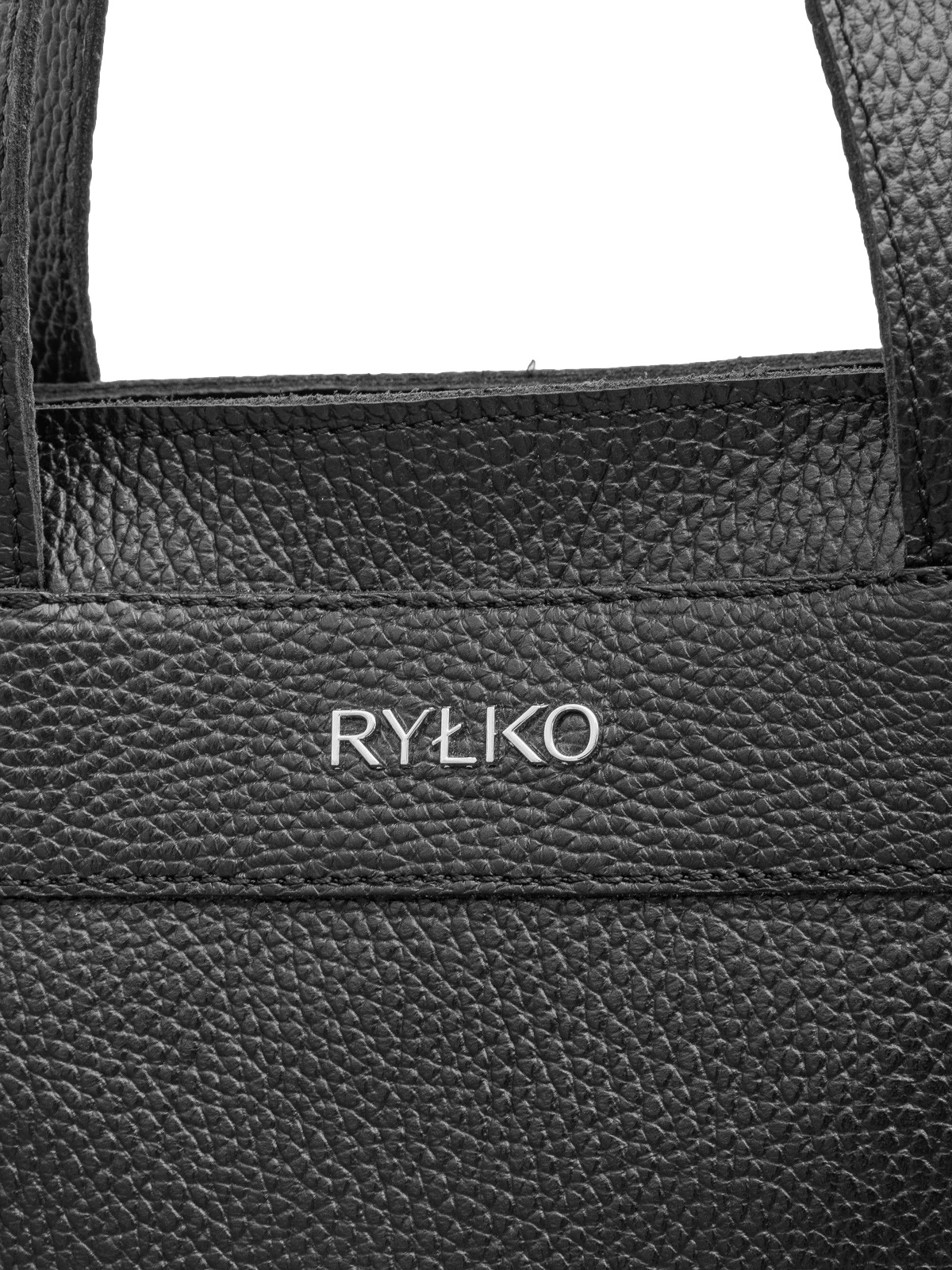 Torebka Stylowa Ryłko R30141TB_UW9 Czarna Skóra Naturalna