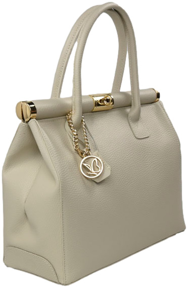 Torebka Elegancka Caprice 9-61008-43 402 Beige Nappa Skóra Naturalna