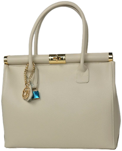 Torebka Elegancka Caprice 9-61008-43 402 Beige Nappa Skóra Naturalna