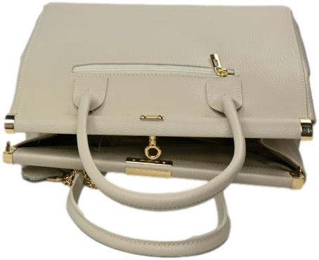 Torebka Elegancka Caprice 9-61008-43 402 Beige Nappa Skóra Naturalna