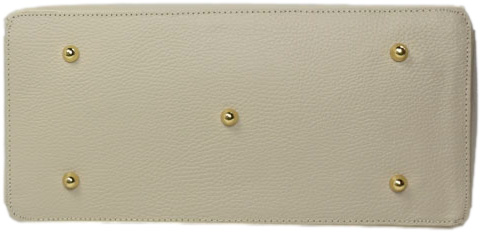 Torebka Elegancka Caprice 9-61008-43 402 Beige Nappa Skóra Naturalna