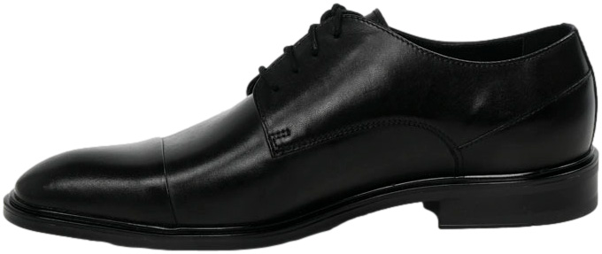 Półbuty Eleganckie Ryłko IDBE04_7ZHF Czarna Skóra Naturalna