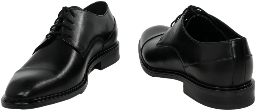 Półbuty Eleganckie Ryłko IDBE04_7ZHF Czarna Skóra Naturalna