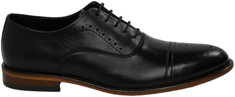 Półbuty Eleganckie Ryłko IPDW30_3WBF Czarna Skóra Naturalna