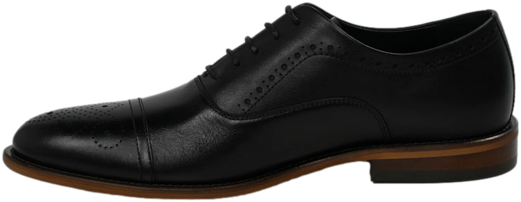 Półbuty Eleganckie Ryłko IPDW30_3WBF Czarna Skóra Naturalna