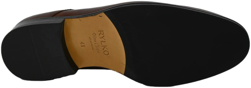 Półbuty Eleganckie Ryłko IPWB07_5YZF Brąz Skóra Naturalna