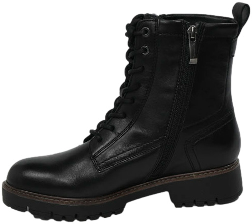 Trzewiki Stylowe Tamaris 1-25207-43 003 Black Leather Skóra Naturalna