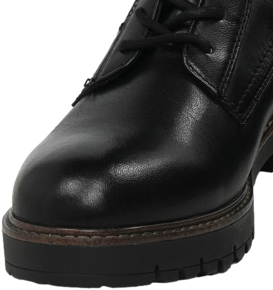 Trzewiki Stylowe Tamaris 1-25207-43 003 Black Leather Skóra Naturalna