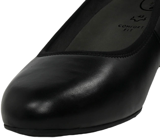 Czółenka Komfortowe Tamaris 8-52300-43 Black Czarne Skórzane R.43-45