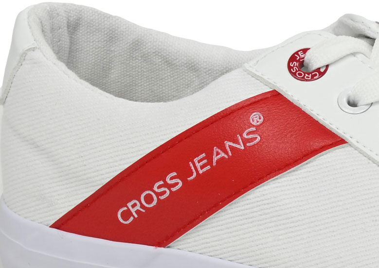 Trampki Stylowe Cross Jeans JJ1R4048C Białe