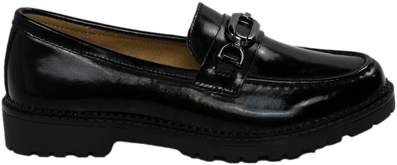 Mokasyny Modne Filippo DP4788-24BK Czarne Skóra Naturalna