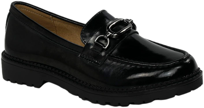 Mokasyny Modne Filippo DP4788-24BK Czarne Skóra Naturalna
