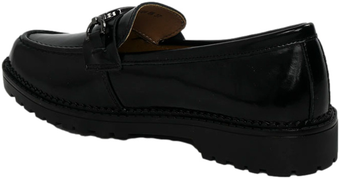 Mokasyny Modne Filippo DP4788-24BK Czarne Skóra Naturalna