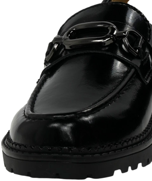 Mokasyny Modne Filippo DP4788-24BK Czarne Skóra Naturalna
