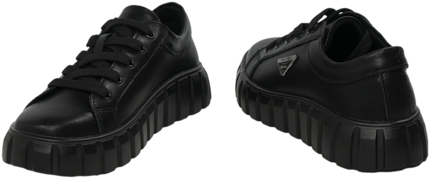 Sneakresy Stylowe Filippo DP4670-24 Czarne Skóra Naturalna