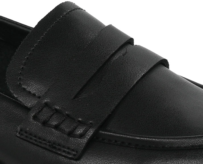 Mokasyny Stylowe S.Barski JC42-61 Black Czarne Skóra Naturalna